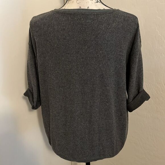 Wildfox Gray Champagne Graphic Pullover Cuffed Sweatshirt Contemporary  Casual - Picture 3 of 10